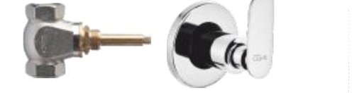 Light weight flush cock (concealed part)