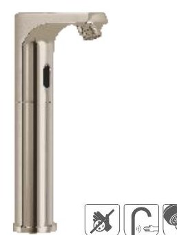 Deck mounted high neck sensor tap