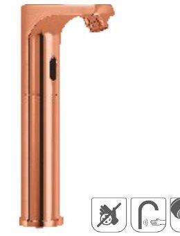 Deck mounted high neck sensor tap