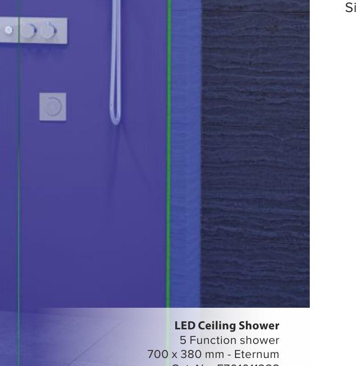 Eternum LED Ceiling Shower