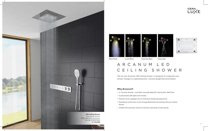 LED Ceiling Shower