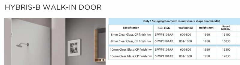 Hybris-B Walk-In Door