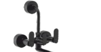 Wall mixer with 210 mm (8.5") long bend pipe for overhead shower