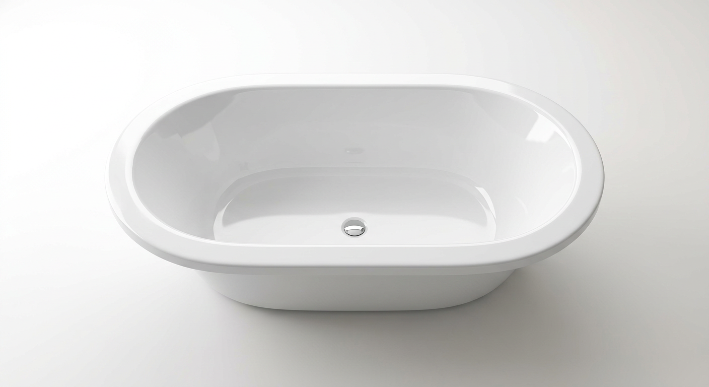 NBT 006 Oval Drop-In Bathtub