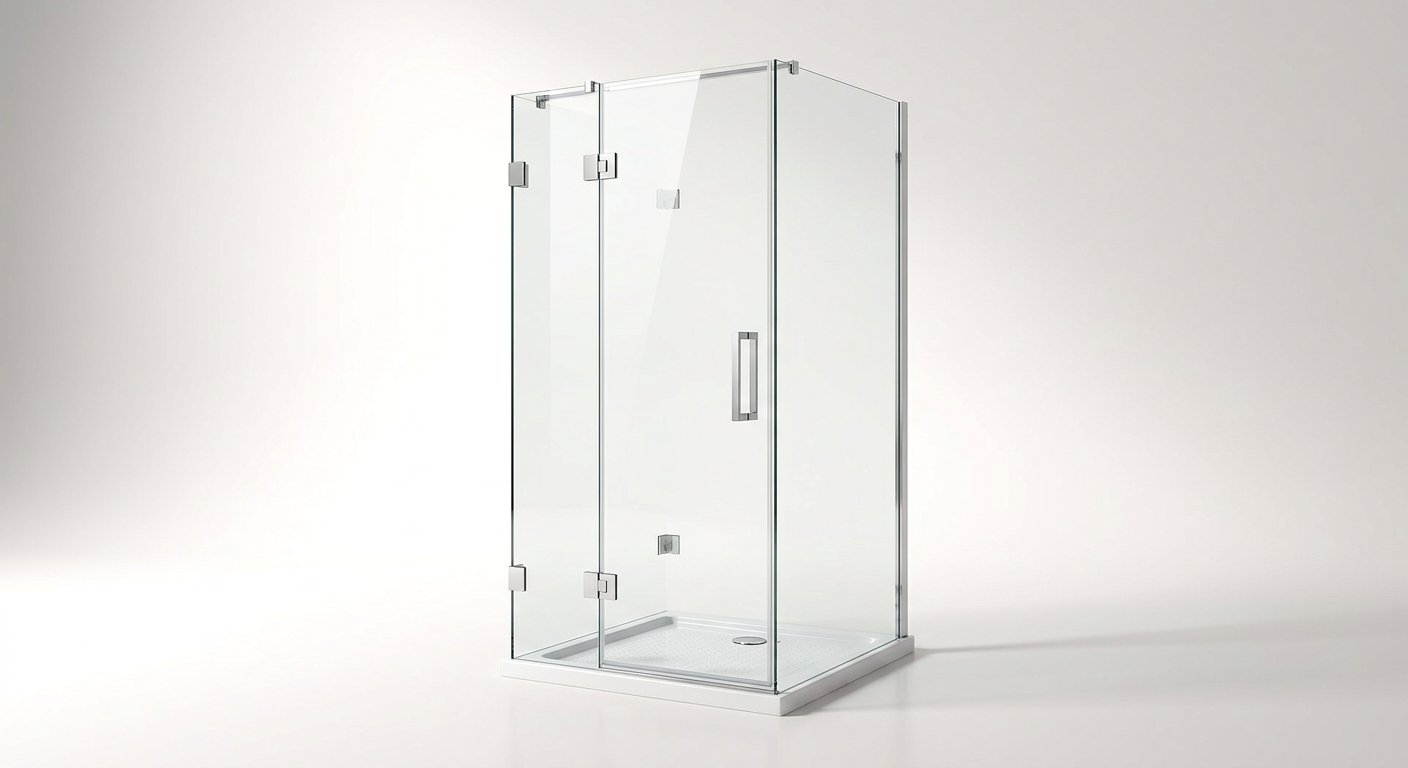 Frameless Shower Enclosure with Jets