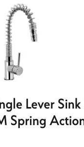 Single Lever Sink Mixer TM Spring Action