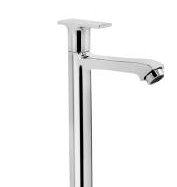 Single Lever High Basin Mixer with Braided Hoses