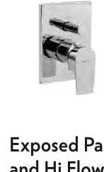 Exposed Part Kit of 3 Inlet and Hi Flow Diverter