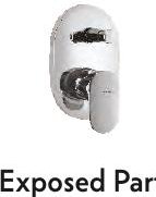 Exposed Part Kit of 3 Inlet and Hi Flow Diverter
