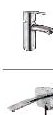 Single Lever Basin Mixer with Braided Hoses
