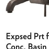 Exposed Part for Concealed Basin Mixer + Handle For SLBM WM