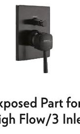 Exposed Part for High Flow/3 Inlet Div