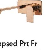 Expsed Prt Fr Conc. Basin Mixer + Handle For SLBM WM