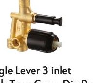 Single Lever 3 inlet Push Type Conc. Div Body