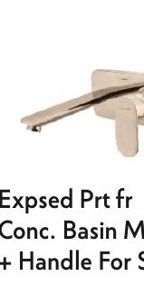 Expsed Prt fr Conc. Basin Mixer + Handle For SLBM WM