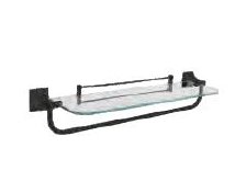 Glass Towel Rack Cum Shelf