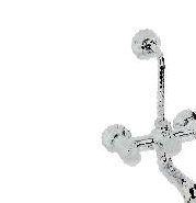 Wall Mixer with Provision for Overhead Shower and with 115mm Long Bend Pipe
