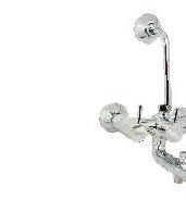 Wall Mixer 3 in 1 with Provision for Tel Shower and O/H Shower