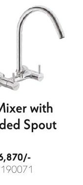 Sink Mixer with Extended Spout