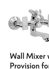 Wall Mixer with Provision for Telephonic Arrangement with Crutch