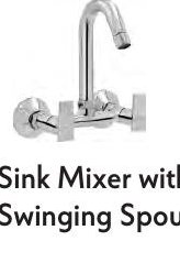 Sink Mixer with Swinging Spout