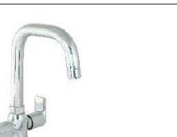 Center Hole Basin Mixer with Braided Hoses