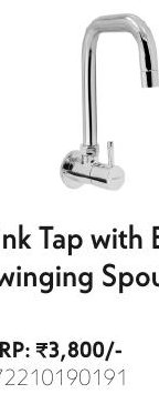 Sink Tap with Extended Swinging Spout WM