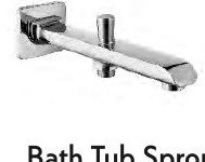 Bath Tub Sprout with Button