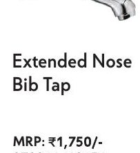 Extended Nose Bib Tap