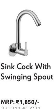Sink Cock With Swinging Spout
