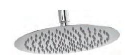 Round Rain Shower in Stainless Steel (304 Grade)
