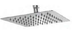 Square Rain Shower in Stainless Steel (304 Grade)