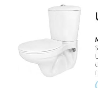 Uniek External Wall Hung Toilet