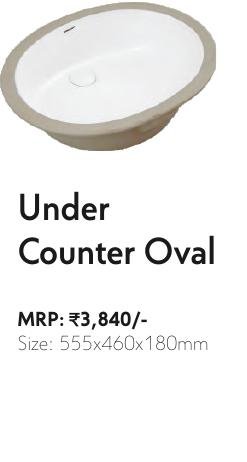 Under Counter Oval
