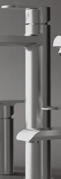 Extended basin mixer